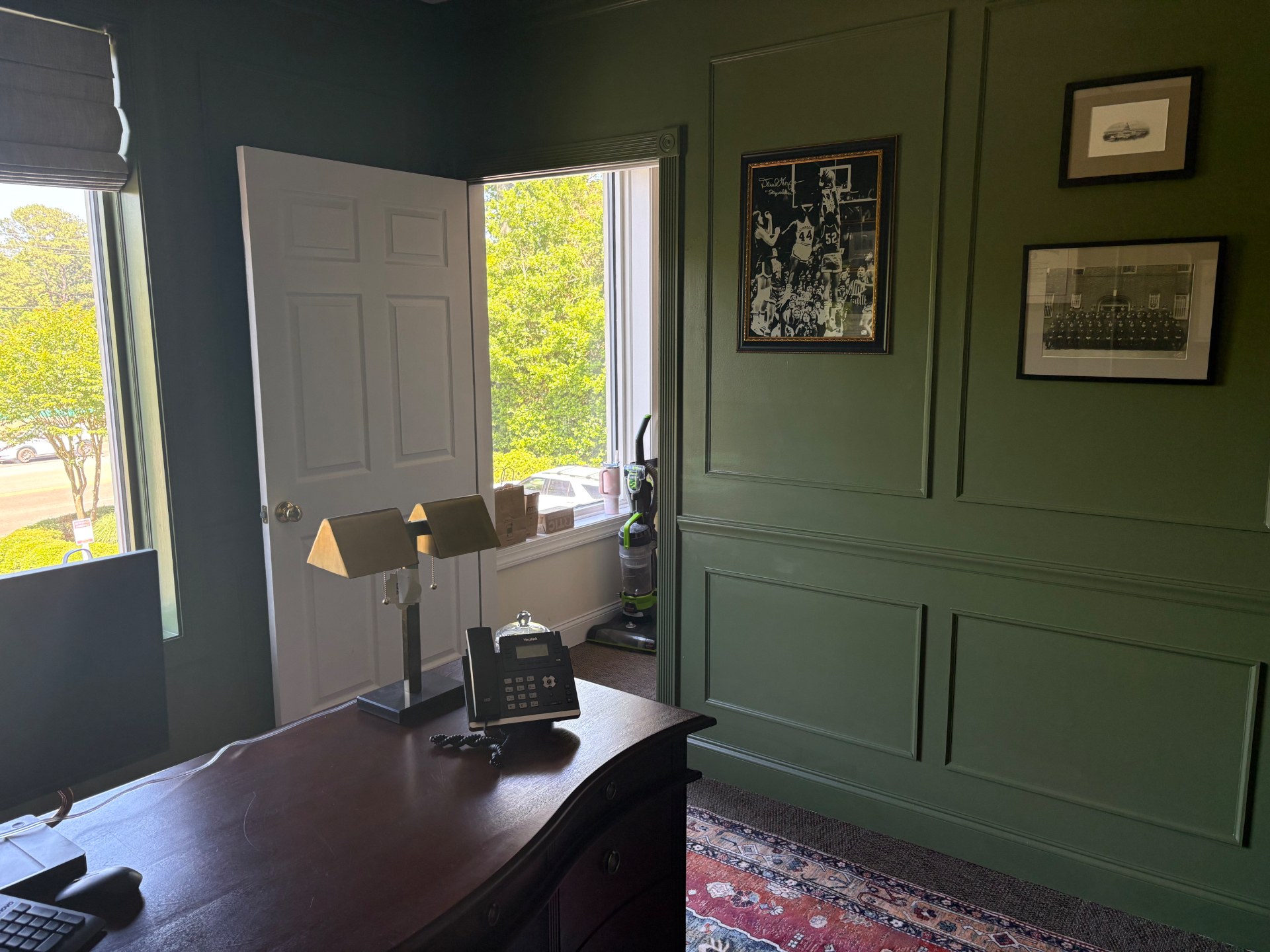 Home office, second view after